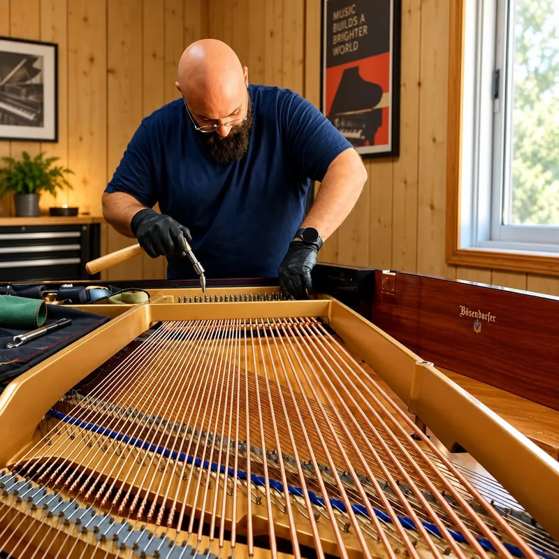 Changing strings on a Kawai grand